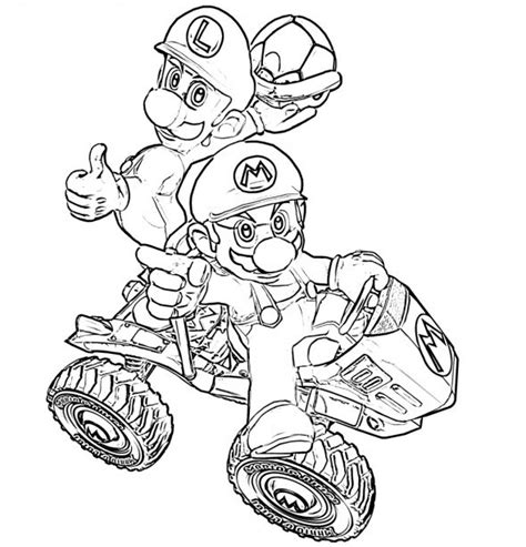 mario kart coloring pages coloring pinterest