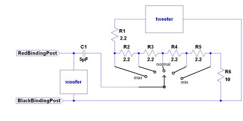 loudspeaker speaker  tweeter wiring diagram wiring diagram