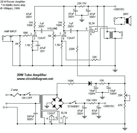 pin  kemal encin  kk valve amplifier amplifier circuit diagram