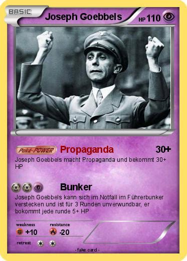 Pokémon Joseph Goebbels Propaganda My Pokemon Card
