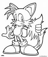 Sonic Tails Coloring Pages Printable Fox Getcolorings Getdrawings Color Tail Print Colorings sketch template