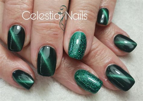 client s are loving the green cats eye thus year full set of acrylic