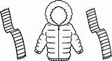 Jacket Coloring Winter Scarf Pages Printable Color Clipart Drawing Coat Template Sheets Kids Life Clip Templates Getcolorings Coats Wecoloringpage Getdrawings sketch template