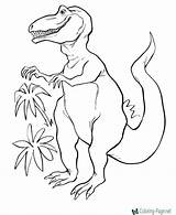 Coloring Dinosaur Pages Dinosaurs Printable Tyrannosaurus Color Rex Print Kids Meat Eating Animal Colouring Sheet Meaning Lizard Animals Sheets Dino sketch template