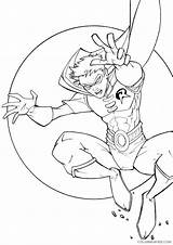 Nightwing Coloring4free Superhero sketch template