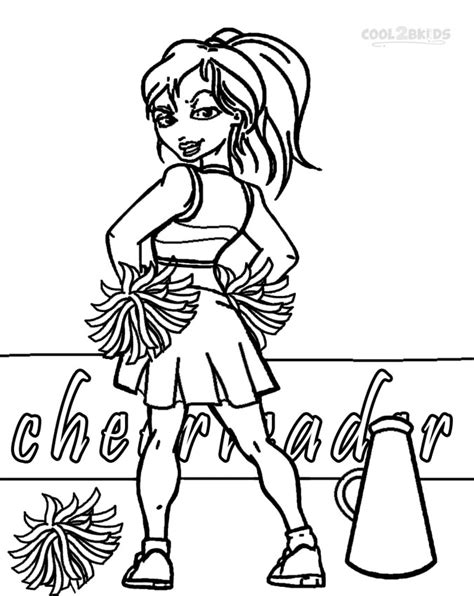 printable cheerleading coloring pages  kids coolbkids