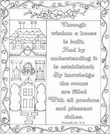 Proverbs Coloring Pages Bible School Nkjv Sunday Colouring Printable Scripture Sheets Church Journaling Verses Crafts Verse Christian Choose Board sketch template