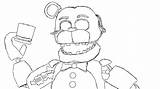 Freddy Coloring Fnaf Pages Golden Bonnie Toy Withered Drawing Chica Aphmau Mangle Nightmare Foxy Nights Five Color Printable Fazbear Drawings sketch template