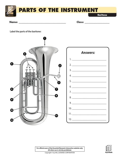 parts   instrument baritone