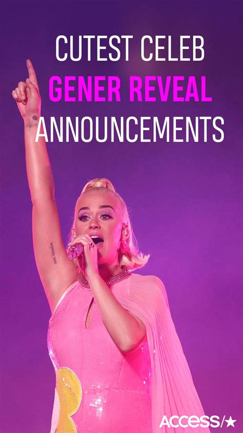 The Cutest Celeb Gender Reveal Announcements Katy Perry
