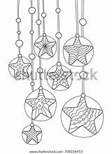 Wind Chimes Outlined Antistress sketch template