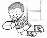 Rugby Pages Coloring Para Colorear sketch template