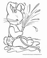 Coloring Pages Easter Bunny Peter Sheets Cottontail Water Sheet Printable Kids Splash Fountain Bunnies Color Activity Honkingdonkey Print Colouring Pbs sketch template
