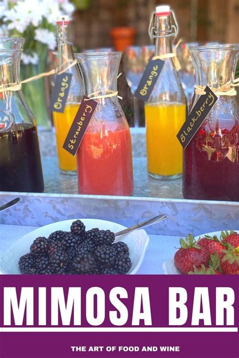 mimosa bar  art  food  wine juice flavors mimosa bar