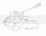 Panzerkampfwagen Dragoart sketch template