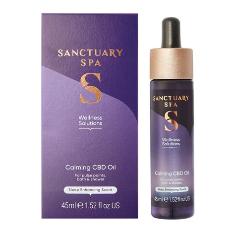 sanctuary spa wellness solutions calming cbd oil ml feelunique