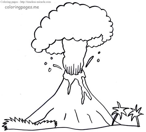 volcano coloring pages  kids timeless miraclecom