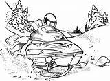 Snowmobile Coloring Pages Sheets Scene Winter Rubber Stamps Craft Printable Color Drawing Colouring Snowmobiles Drawings Scenery Stampin Custom Scenes Accessories sketch template