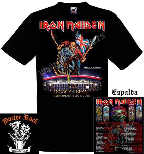 Camiseta Iron Maiden Madrid 2018 Doctor Rock
