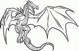 Skyrim Dragon Dragoart sketch template