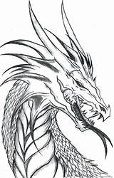 Dragon Drawing Coloring Pages Dragons Mythical Evil Realistic Outline Creative Head Drawings Tattoo Neon Outlines Designs Scary Getdrawings Creature Getcolorings sketch template