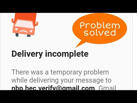 temporary problem delivery problem solution  delivery incomplete youtube