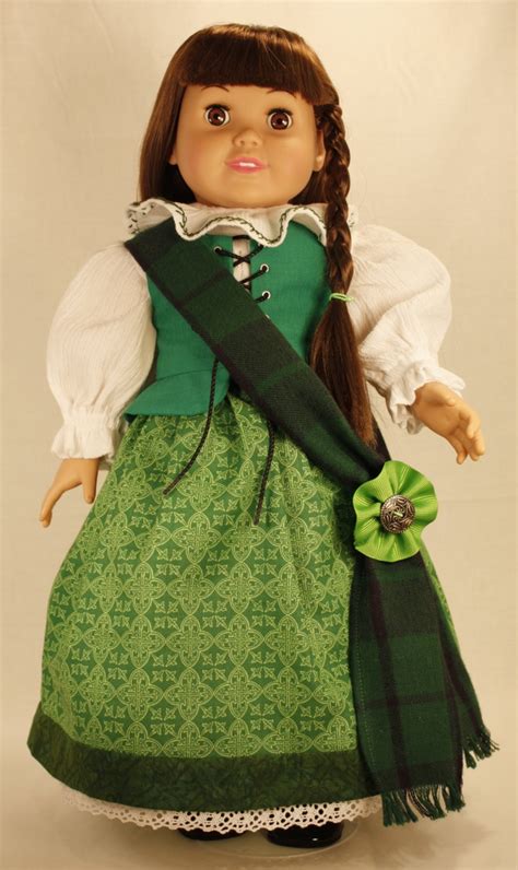American Girl 18 Inch Doll Clothes St Patricks Day Dress Doll