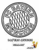 Bayern Munich Malvorlagen Munchen Fussball Uefa Yescoloring Futbol sketch template