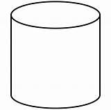 Cylinder Shapes Clipart Solid 3d Prism Round Dimensional Cliparts Objects Rectangular Model Object Cilinder Math Lines Between Way 2009 Grade sketch template