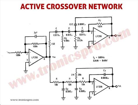 active crossover network circuit diagram tronicspro