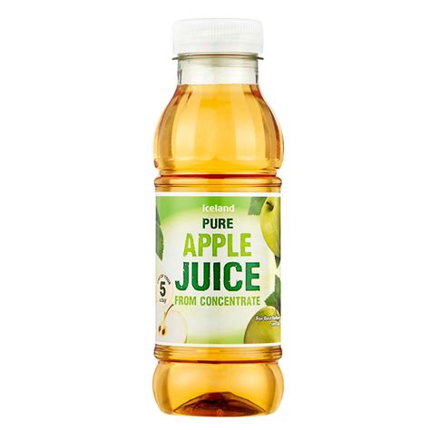iceland pure apple juice  concentrate ml fruit juice iceland foods
