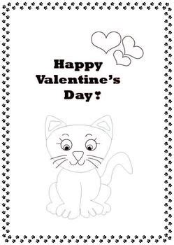 valentines day coloring page   resources  students tpt