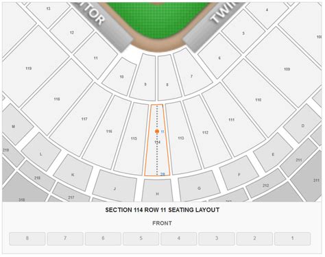 minnesota twins stadium seating map elcho table