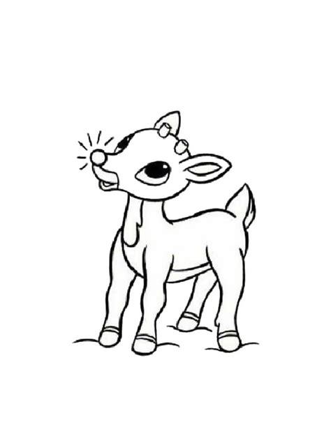 rudolph  red nosed reindeer coloring pages hellokidscom