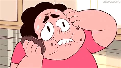 nervous steven universe find and share on giphy
