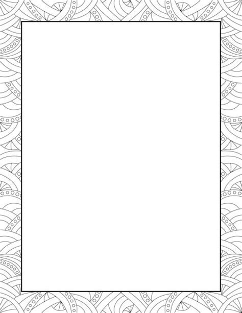 printable abstract pattern border   border  microsoft word