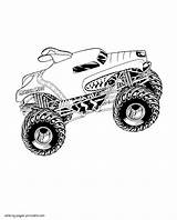 Monster Truck Coloring Pages Printable Print Trucks Boys sketch template