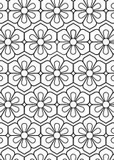Coloring Pattern Flower Pages Patterns Printable Drawing Geometric Adults Categories Getdrawings Template Supercoloring sketch template