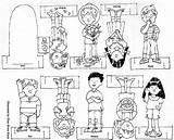 Puppets Finger Printable Family Bible Talents Lds Coloring Stick Template Puppet Crafts Primary Children Paper Kids Board Printables Craft People sketch template