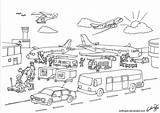 Aeroporto Flughafen Coloringpage Malvorlage Aviao Avioes Kinder Malvorlagen sketch template