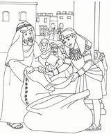 Coloring Joseph Egypt Pages Popular Printables Brothers sketch template