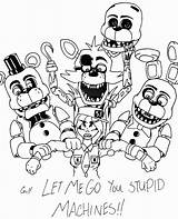 Freddy Fazbear Freddys Printable Drawing Withered Bonnie Naf Getdrawings Chica Springtrap Freddies Nifty Foxy Evenings Cunning Webpages sketch template