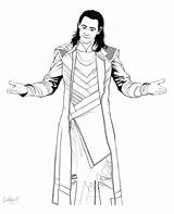 Loki Coloring Scepter Coloringonly sketch template