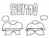 Sumo Japanese Coloring Coloringcrew Japan sketch template