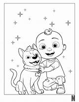 Coloring Cocomelon Pages Print Popular Character sketch template