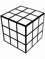 Cube Rubik Rubix Blank Cubo Brick Rubiks Supercoloring Dibujo Cubes sketch template