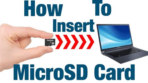insert microsd card  laptop youtube