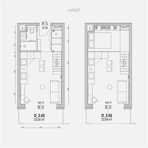 small apartment  mezzanine layout interior design ideas