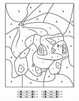 Pokemon Coloring Color Printable Pages Worksheets Kids Number Numbers Printables Sheets Pikachu Disney Math Bulbasaur Activity Colouring Activities Charmander Summer sketch template
