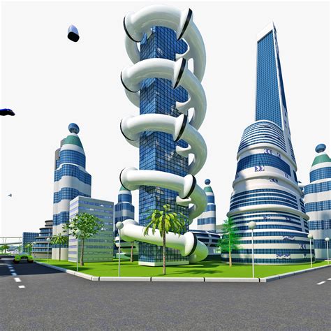 model futuristic city